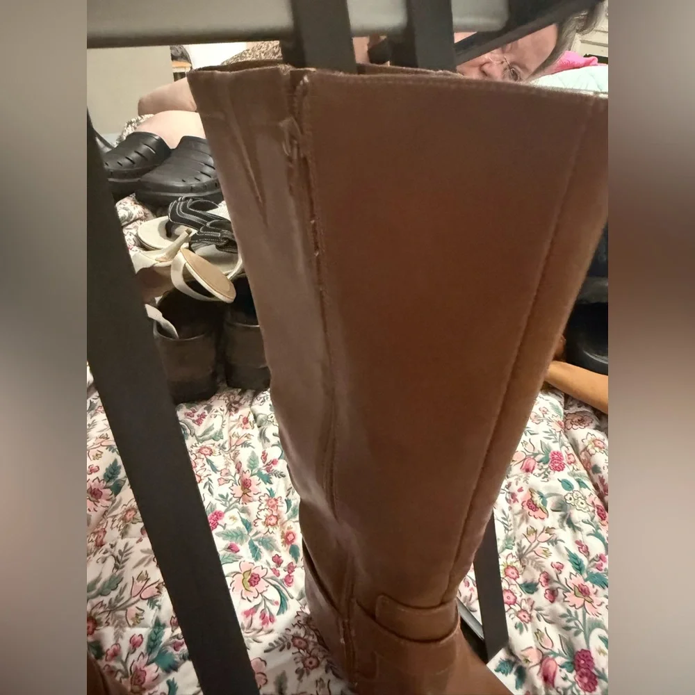 Bass Women’s Tall Brown Leather Riding Boots
